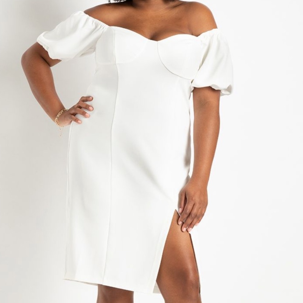Eloquii Off The Shoulder Bodycon Dress
